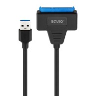 SAVIO Adapter AK-68, USB-A 3.1 Gen 1 muški na SATA ženski, za 2,5" diskove